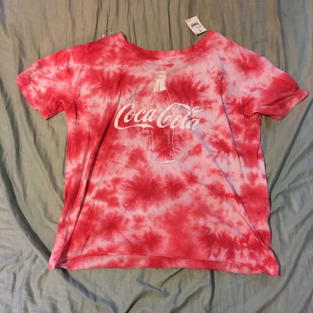 Coca-cola red tie dye tshirt